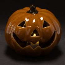 kohteita Keraaminen kurpitsa LED Halloween-koriste pieni 10 cm