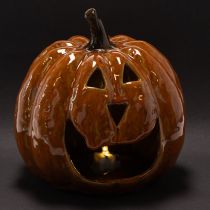 kohteita Keraaminen kurpitsa halloween LED-koriste 15 cm