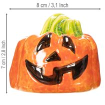 kohteita Koristeellinen keraaminen kurpitsahahmo syksyyn ja halloweeniin, 8 cm
