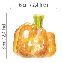 kohteita Koristeelliset kurpitsat syksyiseen pöytäkoristeeseen, 6 cm, 2 kpl