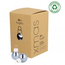 kohteita Mini joulupallot lasisininen matta/kiiltävä Ø2cm 44 kpl