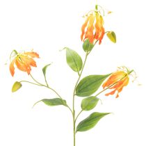 kohteita Keinotekoinen Gloriosa-oranssi kukka pitkillä varsilla maljakoihin 80 cm 3 kpl