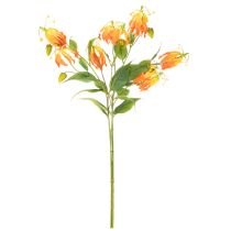 kohteita Keinotekoinen Gloriosa-oranssi kukka pitkillä varsilla maljakoihin 80 cm 3 kpl