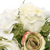 Tekokukat deco bouquet ruusut ranunculus hortensia H23cm