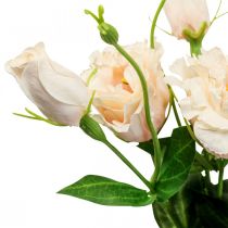 Tekokukat lisianthus cream 51cm kukkakoristeet 5kpl