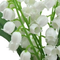 Keinotekoinen lilja valkoinen 25cm 3kpl