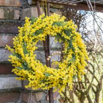 Keinotekoinen kasvi, hopeaakaasia, deco mimosa keltainen, 39cm 3kpl