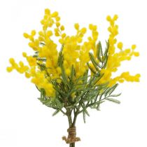 Keinotekoinen kasvi, hopeaakaasia, deco mimosa keltainen, 39cm 3kpl