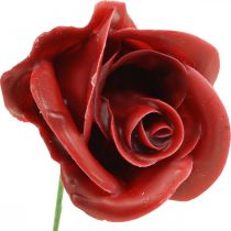 Keinotekoiset ruusut Bordeaux Wax Roses Deco Roses Vaha Ø6cm 18kpl