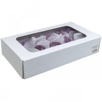 kohteita Keinotekoiset ruusut violetti vaha ruusut koristeruusut vaha Ø6cm 18 kpl