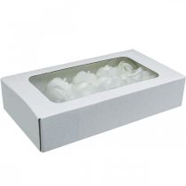 kohteita Keinotekoiset ruusut valkoiset vaharuusut koristeruusut vaha Ø6cm 18 kpl