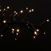 LED-valoketju ulkokäyttöön 288er 2,4m musta/lämmin valkoinen