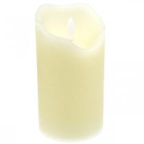 LED-kynttilä Real Wax Cream akulle ja ajastin H13cm