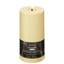kohteita LED-kynttilä ajastimella Green beige Outdoor Ø7,5cm K18cm