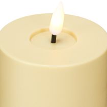 kohteita LED-kynttilä ajastimella Green beige Outdoor Ø7,5cm K18cm