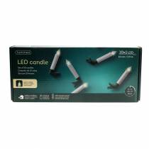 kohteita LED puukynttilät 10cm lämmin valkoinen kaukosäätimellä 10kpl