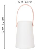 kohteita Kahvallinen LED-valaisin, kannettava ulko- ja sisäkäyttöön, 22 cm, 3 kpl