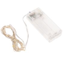 kohteita LED-valoketju sisäkäyttöön, paristokäyttöinen, lämmin valkoinen, 30 LEDiä, 3 m, 6 kpl