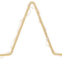 kohteita Tähti 50 LEDillä, metallinen pöytäkoriste, paristokäyttöinen, sisäkäyttöön, 33 cm