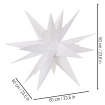 kohteita LED-tähti Joulutähti Lämmin valkoinen Ajastin Ulkokäyttöön 60 cm