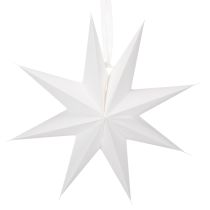 kohteita LED-riippuvalaisintähti ajastimella, lämmin valkoinen, ulkokäyttöön, 38 cm