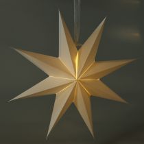 kohteita LED-riippuvalaisintähti ajastimella, lämmin valkoinen, ulkokäyttöön, 38 cm
