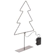 kohteita LED-joulukuusi, paristokäyttöinen, sisäpöytäkoriste, 47 cm