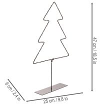 kohteita LED-joulukuusi, paristokäyttöinen, sisäpöytäkoriste, 47 cm