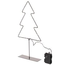 kohteita LED-joulukuusi, paristokäyttöinen, sisäpöytäkoriste, 47 cm