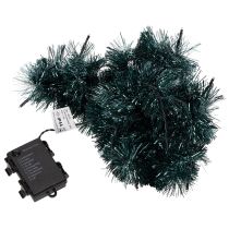 kohteita Tinsel-jouluseppele 60 LEDillä ja ajastimella, ulkokäyttöön, 3 m