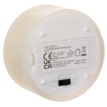 kohteita LED-teekynttilä, lämmin valkoinen, välkkyvä efekti ja ajastin, aitoa vahaa, paristokäyttöinen, 7 cm, 2 kpl