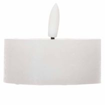 kohteita LED XL Tuikkukynttilä Valkoinen Aito Vaha Ajastimella Lämmin Valkoinen 6cm 2kpl