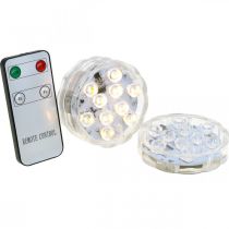 Vedenalaiset LED-valot kaukosäätimellä lämmin valkoinen 2kpl