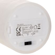 kohteita LED-pylväskynttilä, välkkyvä, ajastimella, Ø7 cm, 12 cm