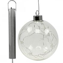 LED joulupallot lasikeiju valot tähdet Ø10cm 2kpl
