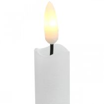 LED kynttilävahapöytäkynttilä lämmin valkoinen paristolle Ø2cm 24cm 2kpl