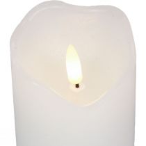LED-kynttilä ajastimella aitoa vahaa pilarikynttilä Ø7cm K9cm