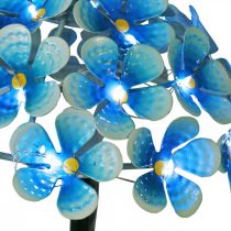 LED-krysanteemi, valoisa koriste puutarhaan, metallikoristeet sininen L55cm Ø15cm