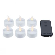kohteita LED-teekynttilät kaukosäätimellä Ø3,5cm 6 kpl