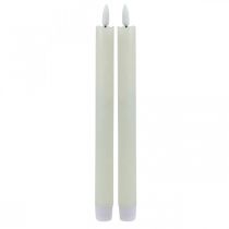 LED kynttilävaha kynttilän kerma paristolle Ø2cm 24cm 2kpl