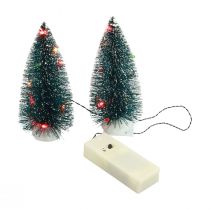 kohteita LED joulukuusi mini keinotekoinen akulle 16cm 2kpl