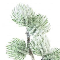 kohteita Keinotekoinen lehtikuusi oksa vihreä koristeoksa lumipeitteinen L25cm