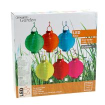 kohteita Lampion LED aurinkopaneelilla 20cm oranssi
