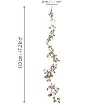 kohteita Keinotekoinen lehtikuusiköynnös käpyillä ja neulasten oksilla, 120 cm