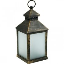 LED-lyhty Timer Deco Lantern Vintage Gold H23cm