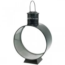 Pyöreä Deco lyhty, Kynttilä Deco Rustic, Metallinen lyhty Ø20cm K30cm