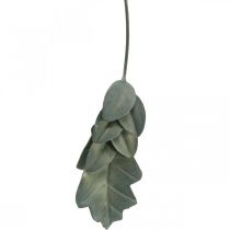 Syksyn deco lehdet metalli hopeanharmaa L20cm 4kpl