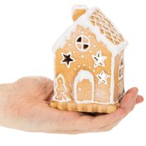 kohteita Piparkakkutalon kynttilänjalka, seisova ja koristeltava, 13 cm