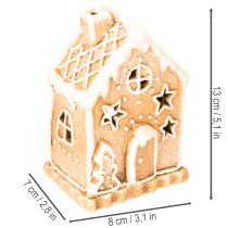 kohteita Piparkakkutalon kynttilänjalka, seisova ja koristeltava, 13 cm