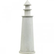 kohteita Lighthouse Shabby Chic Cream Maritime Deco Ø13cm K41,5cm